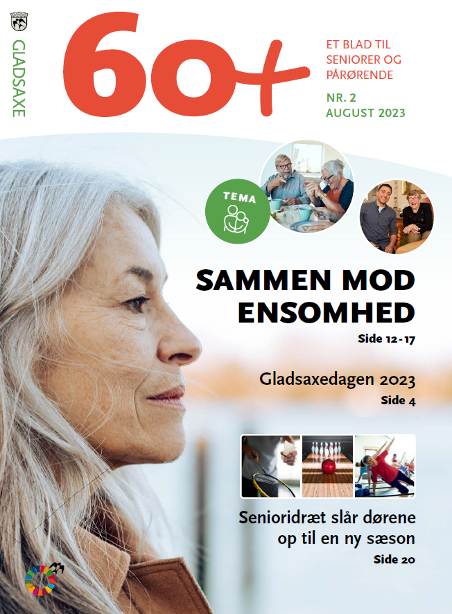 Forsiden af seniorbladet 60+ august 2023